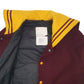 Mens Burgundy DeLong Sportswear Varsity Made in USA Vintage 80s Cheerleader  Coat