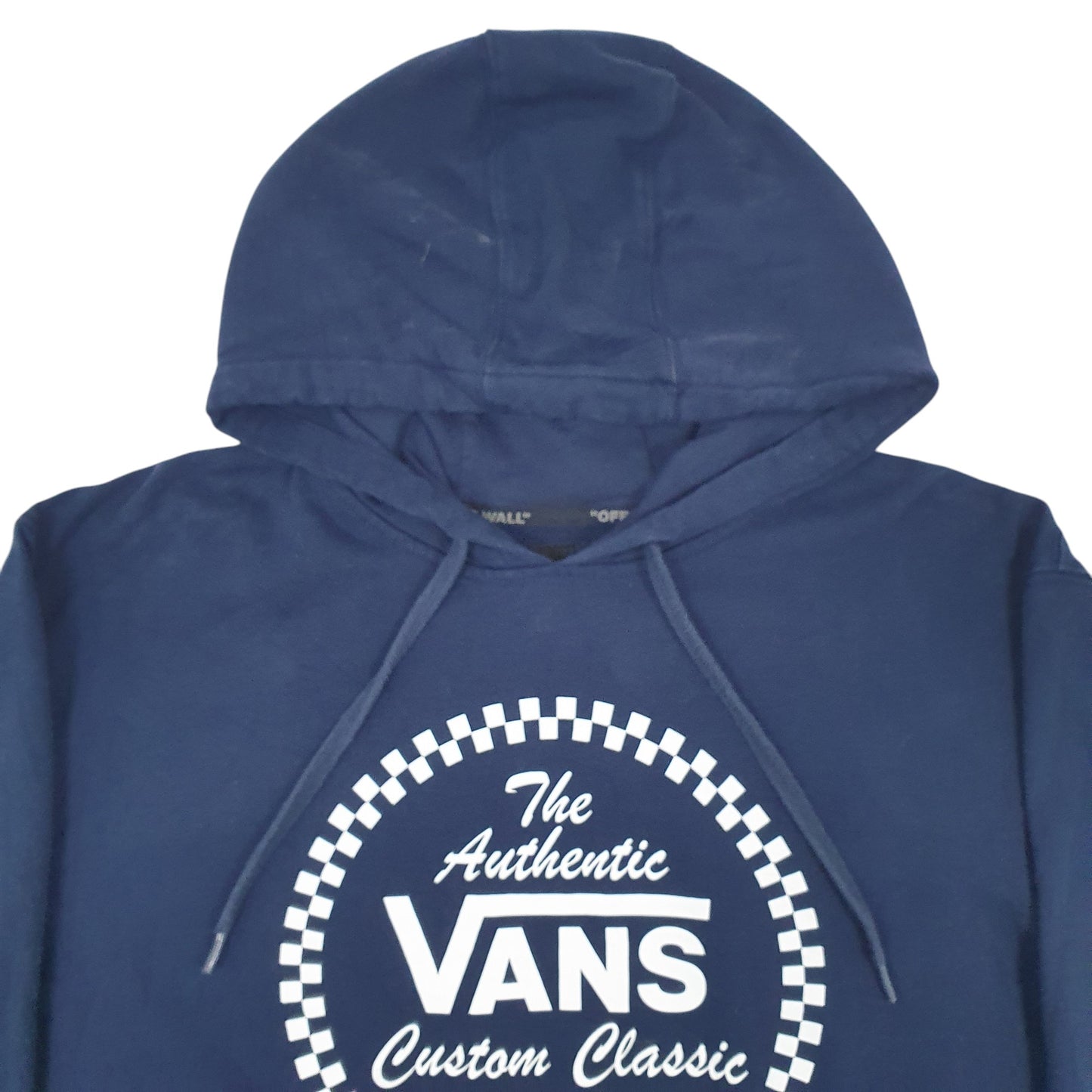 Mens Navy Vans Spellout Hoodie Jumper