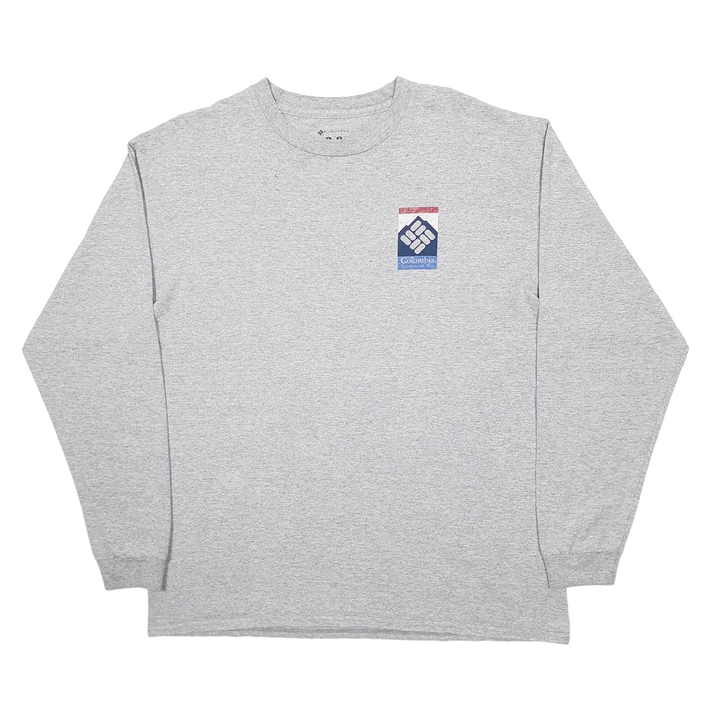 Mens Grey Columbia Sportswear  Long Sleeve T Shirt