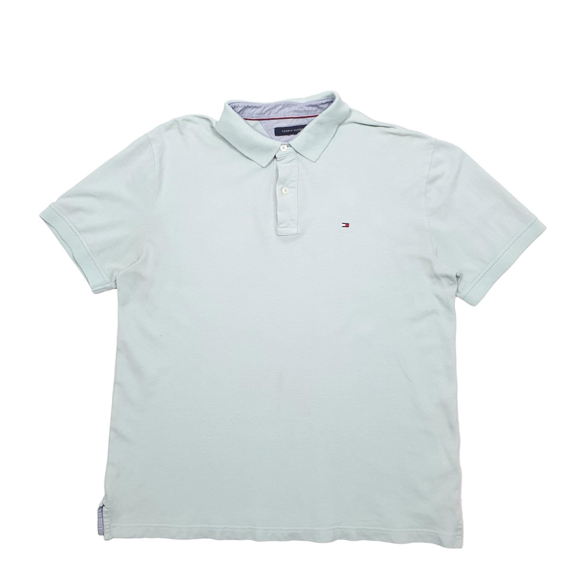 Mens Green Tommy Hilfiger  Short Sleeve Polo Shirt