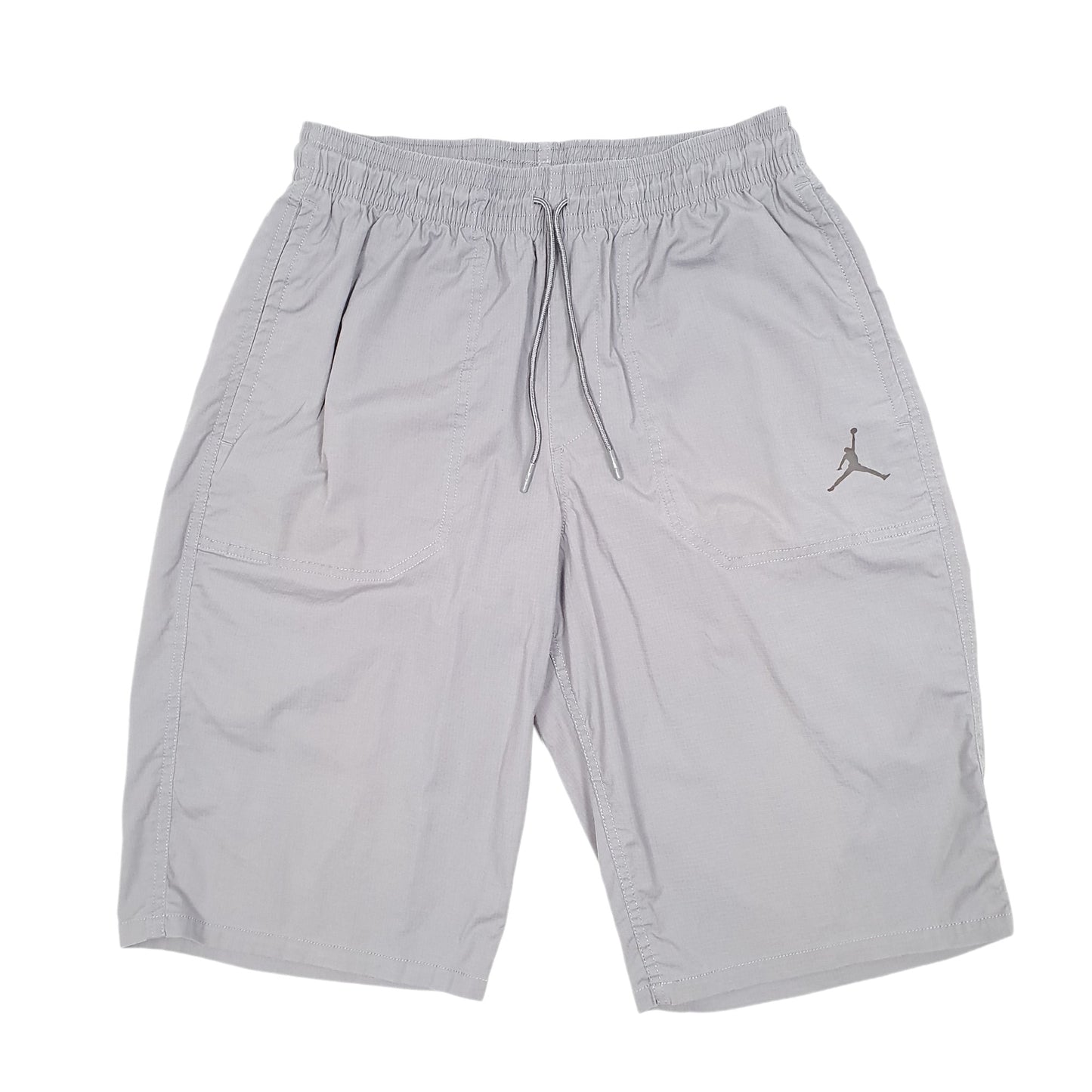 Mens Grey Nike Air Jordan Basketball Active Workout Sport Shorts