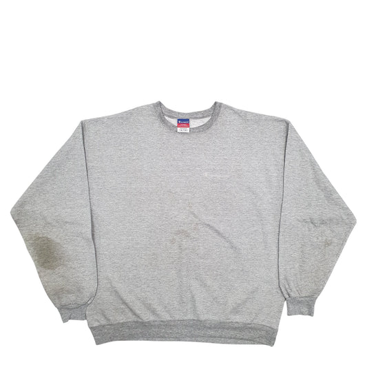 Mens Grey Champion  Crewneck Jumper