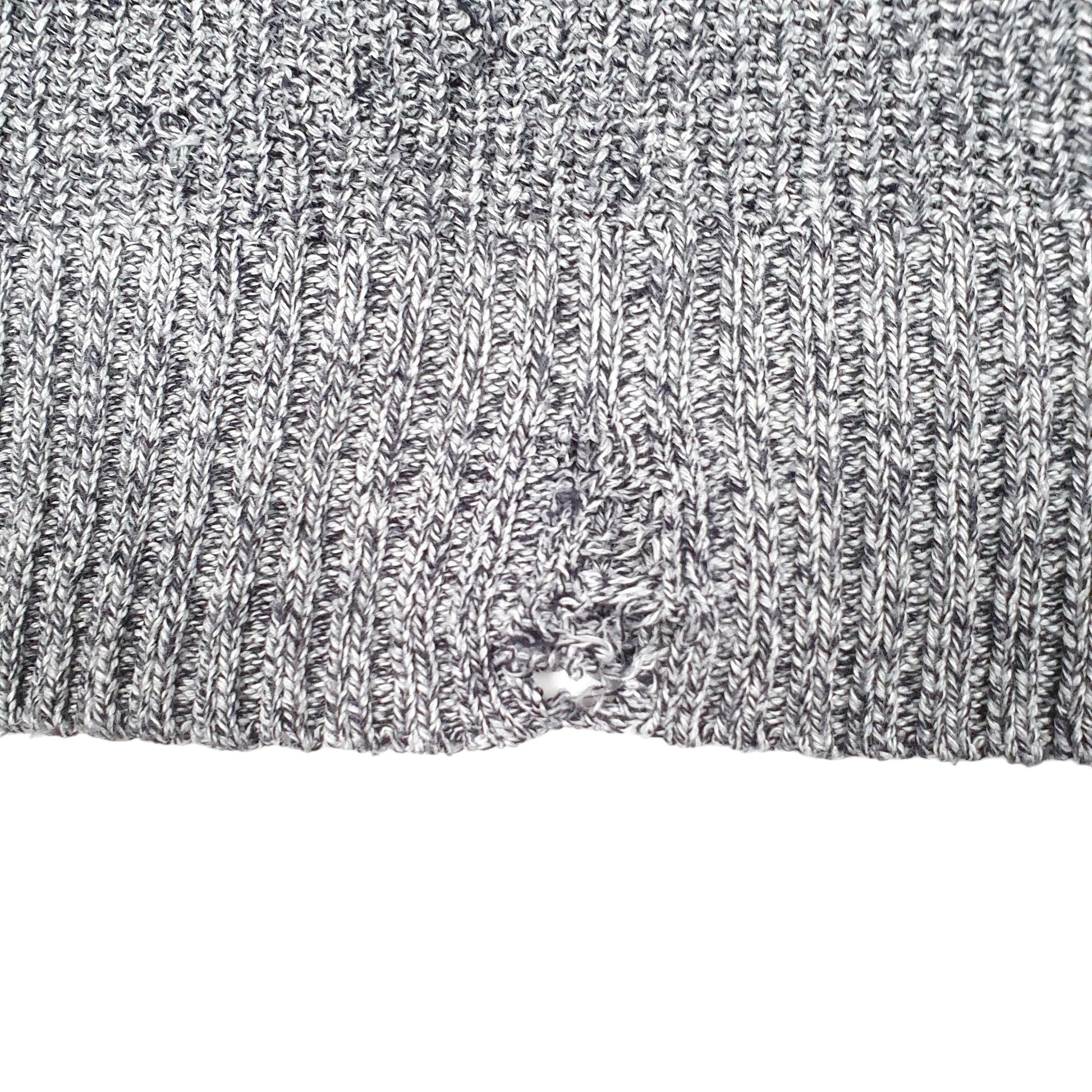 Mens Grey Calvin Klein Knit Quarter Zip Jumper