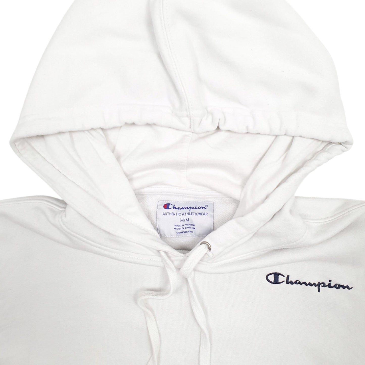 Mens White Champion  Hoodie Jumper