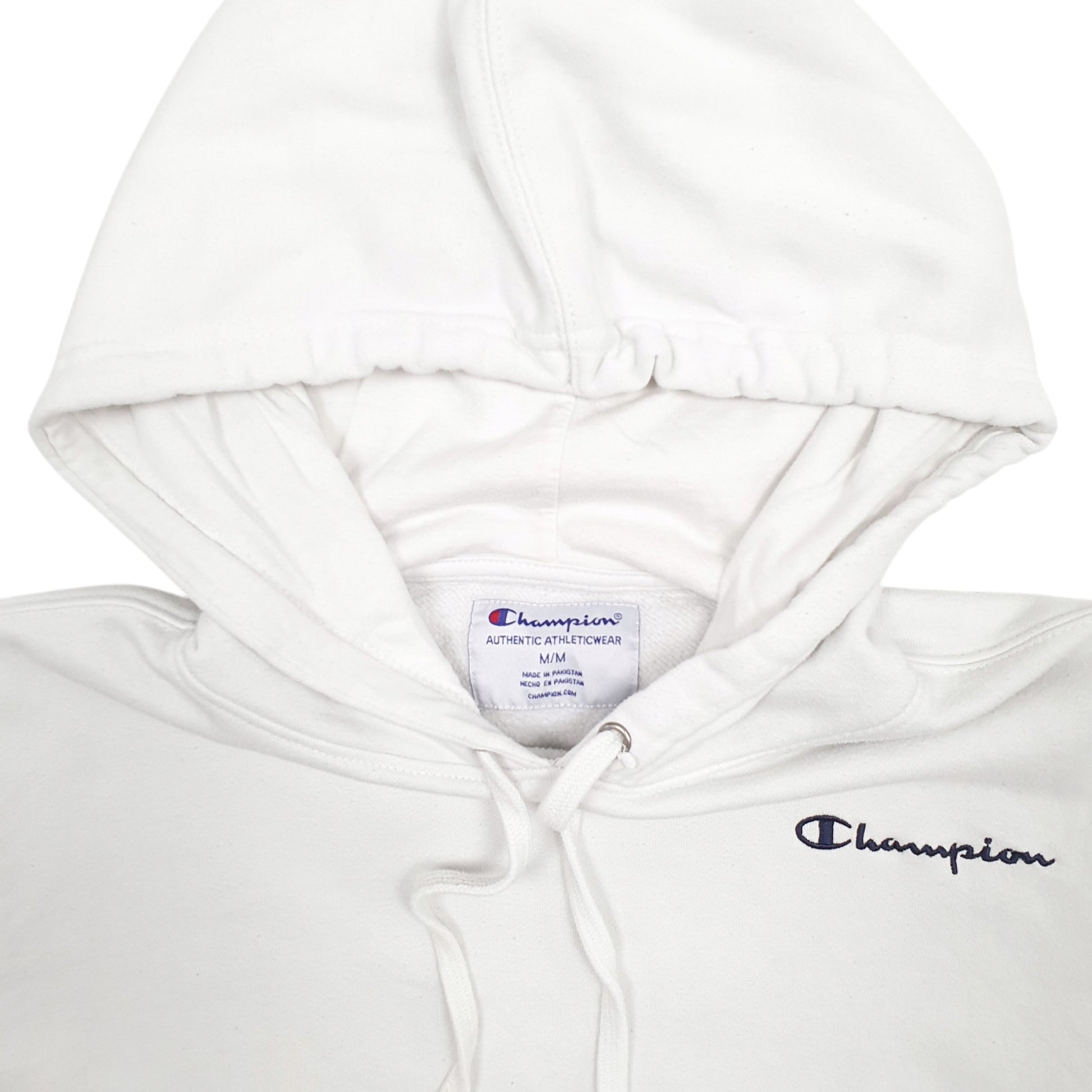 Mens White Champion  Hoodie Jumper