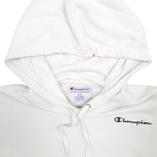 Mens White Champion  Hoodie Jumper