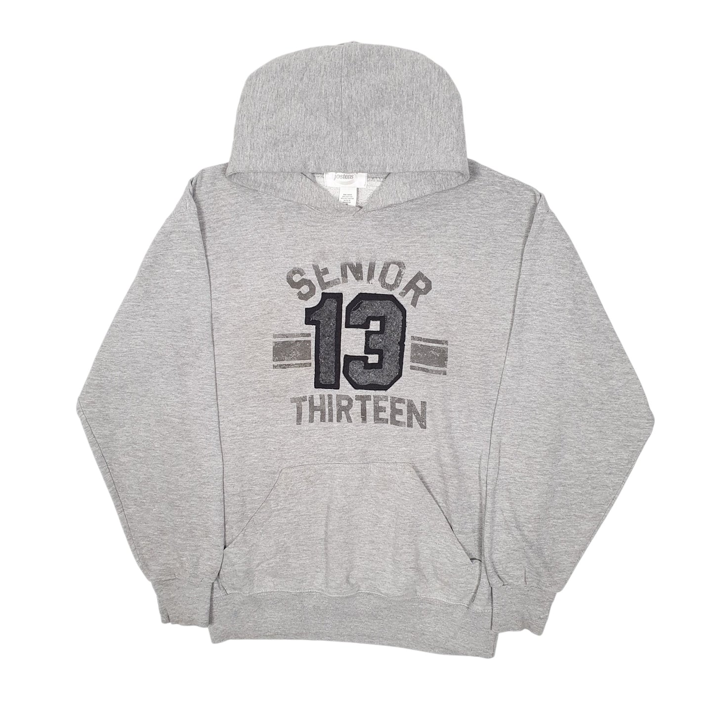 Mens Grey Jostens Senior Hoodie Jumper