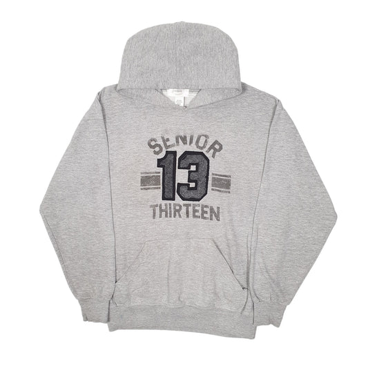 Mens Grey Jostens Senior Hoodie Jumper