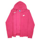 Womens Burgundy Nike Hoodie Full Zip Jumper