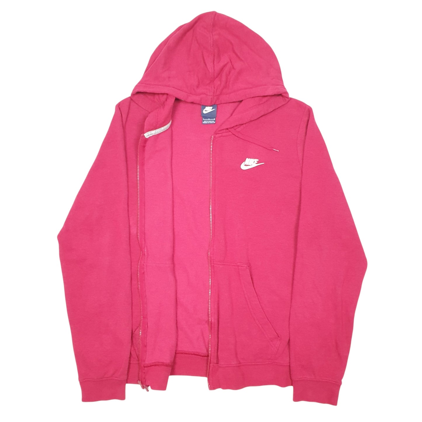 Womens Burgundy Nike Hoodie Full Zip Jumper