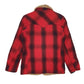 Mens Red Schott Cruiser Plaid Vintage 80s Made In USA  Coat