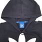 Womens Black Adidas Spellout Hoodie Jumper