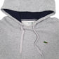 Mens Grey Lacoste Sport Hoodie Jumper