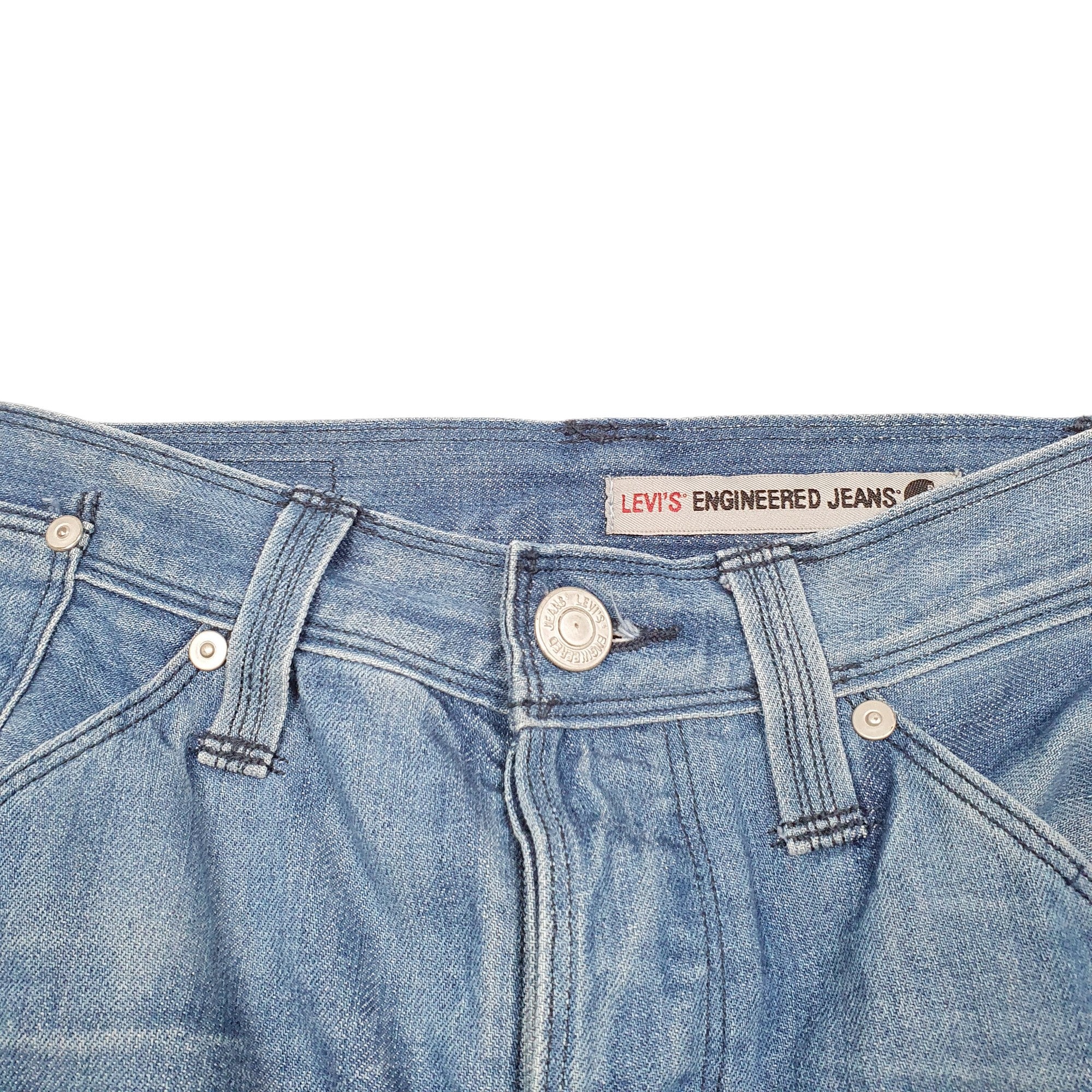 Mens Levis Casual Regular Fit Blue Engineered Twisted Jeans W28