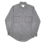Mens Grey Levis Vintage Chamray Overshirt Shacket Long Sleeve Shirt