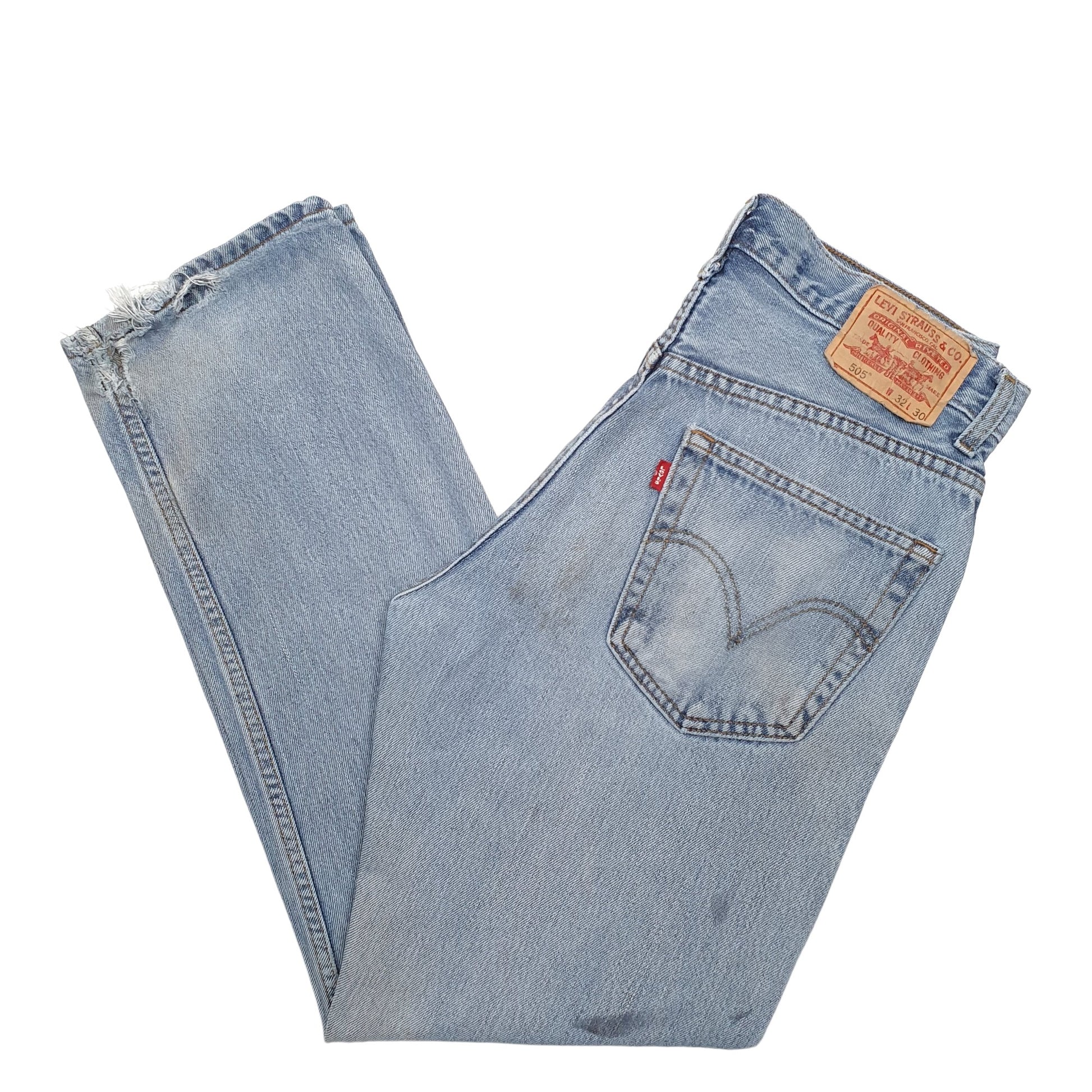 Mens Blue Levis  505 JeansW32 L30