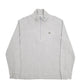 Mens Grey Lacoste  Quarter Zip Jumper