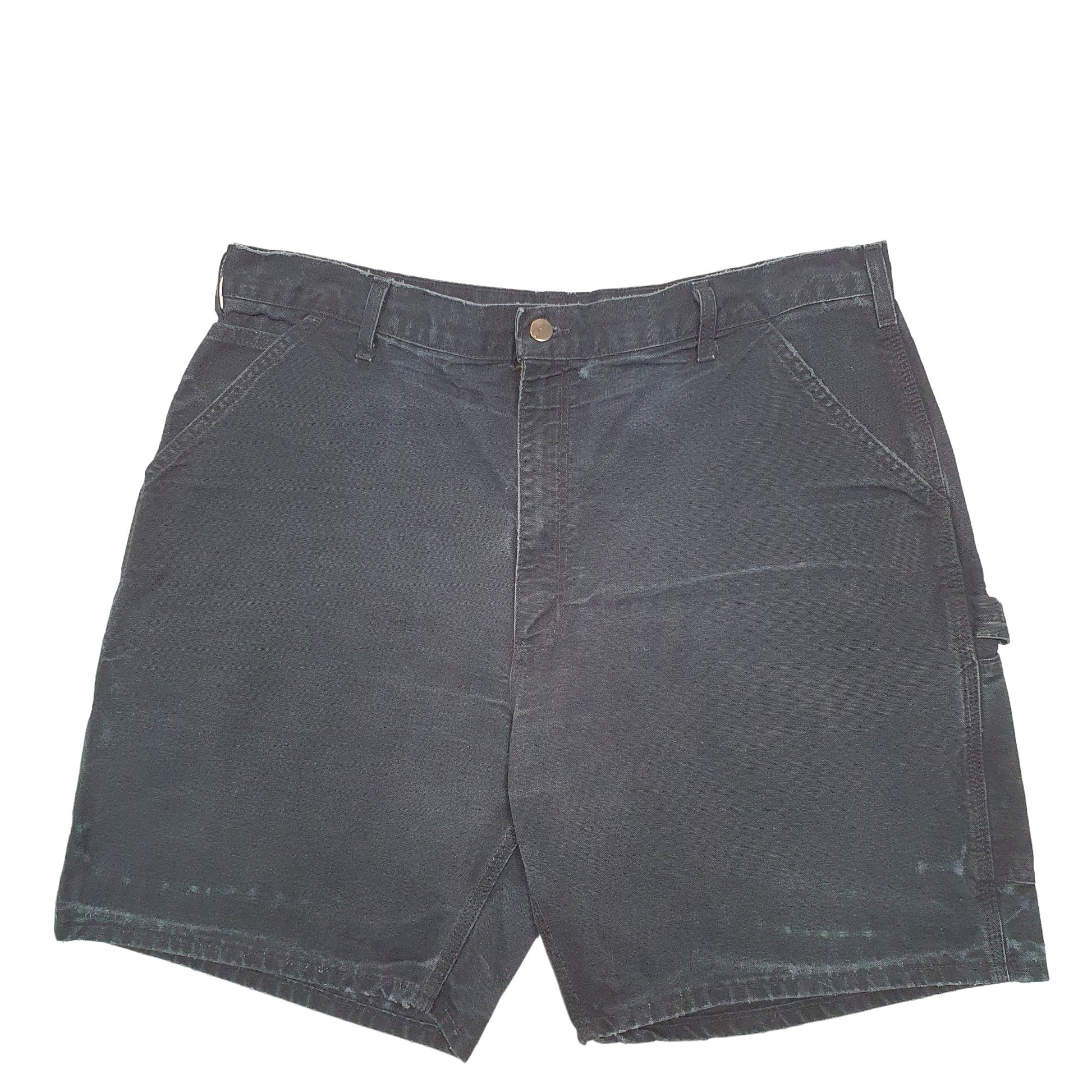 Mens Black Carhartt Workwear B25 Carpenter Shorts