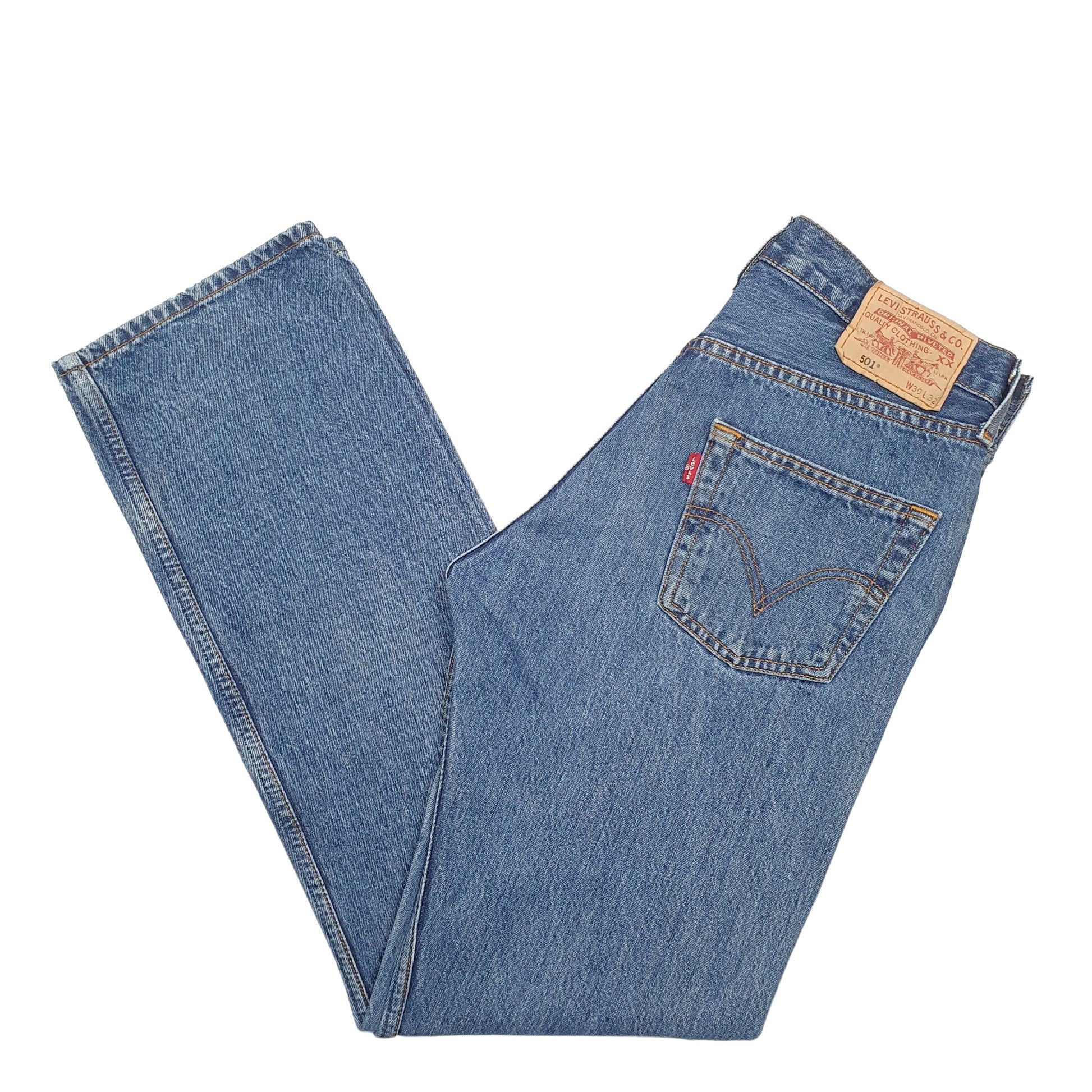 Mens Blue Levis  501 JeansW30 L32