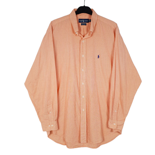 Mens Orange Ralph Lauren  Long Sleeve Shirt