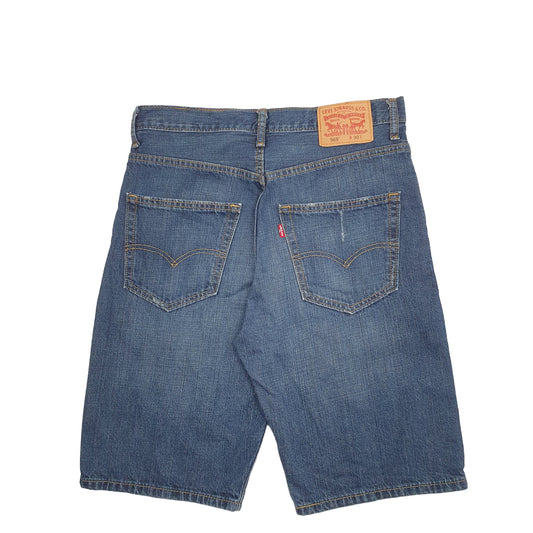 Mens Blue Levis Denim Jeans Jorts Denim Shorts