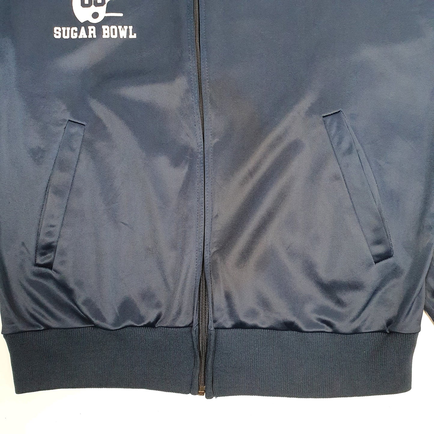 Mens Navy Adidas Vintage 1980s 83 Keyrolan Penn State Nittany Lions Sugar Bowl Full Zip Coat