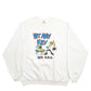 Mens White Jerzees Cartoons Computer Made In USA Vintage 90's Crewneck Jumper