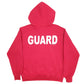 Mens Red Guard Apparel Guard Spellout Hoodie Jumper