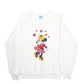 Womens White Disney Made In USA Vintage 1980s Minnie Crewneck Jumper