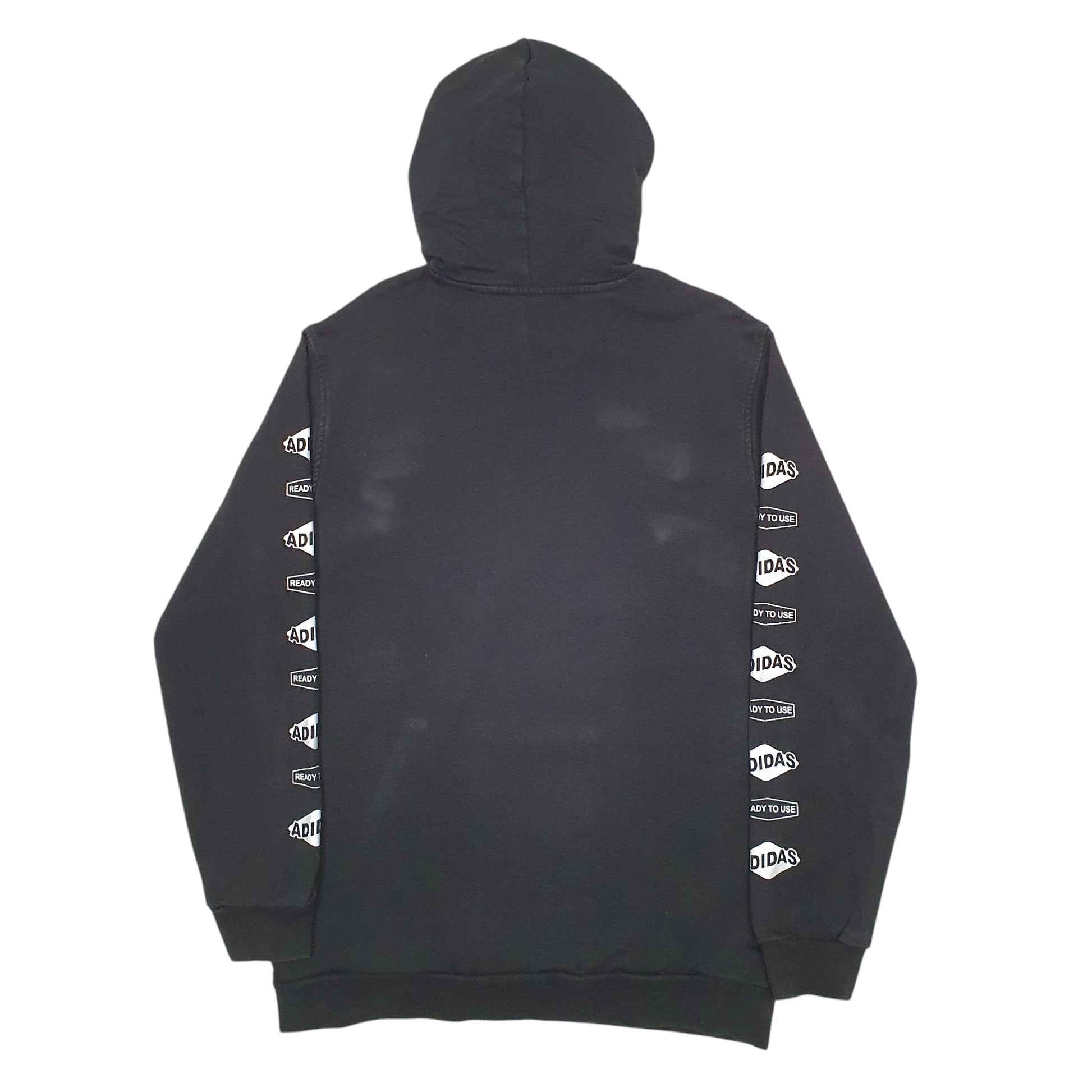 Mens Black Adidas Triple Action Hoodie Jumper