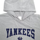 Mens Grey Adidas New York Yankees Baseball Hoodie Jumper