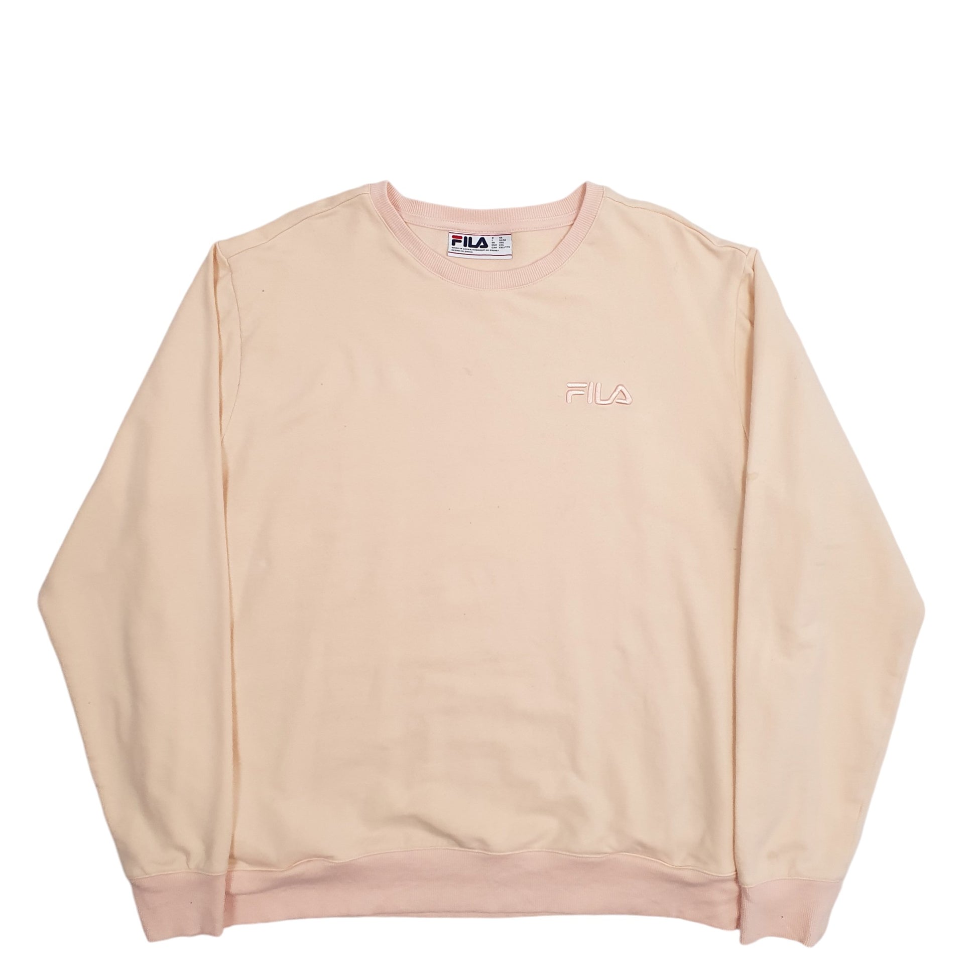 Womens Peach Fila  Crewneck Jumper