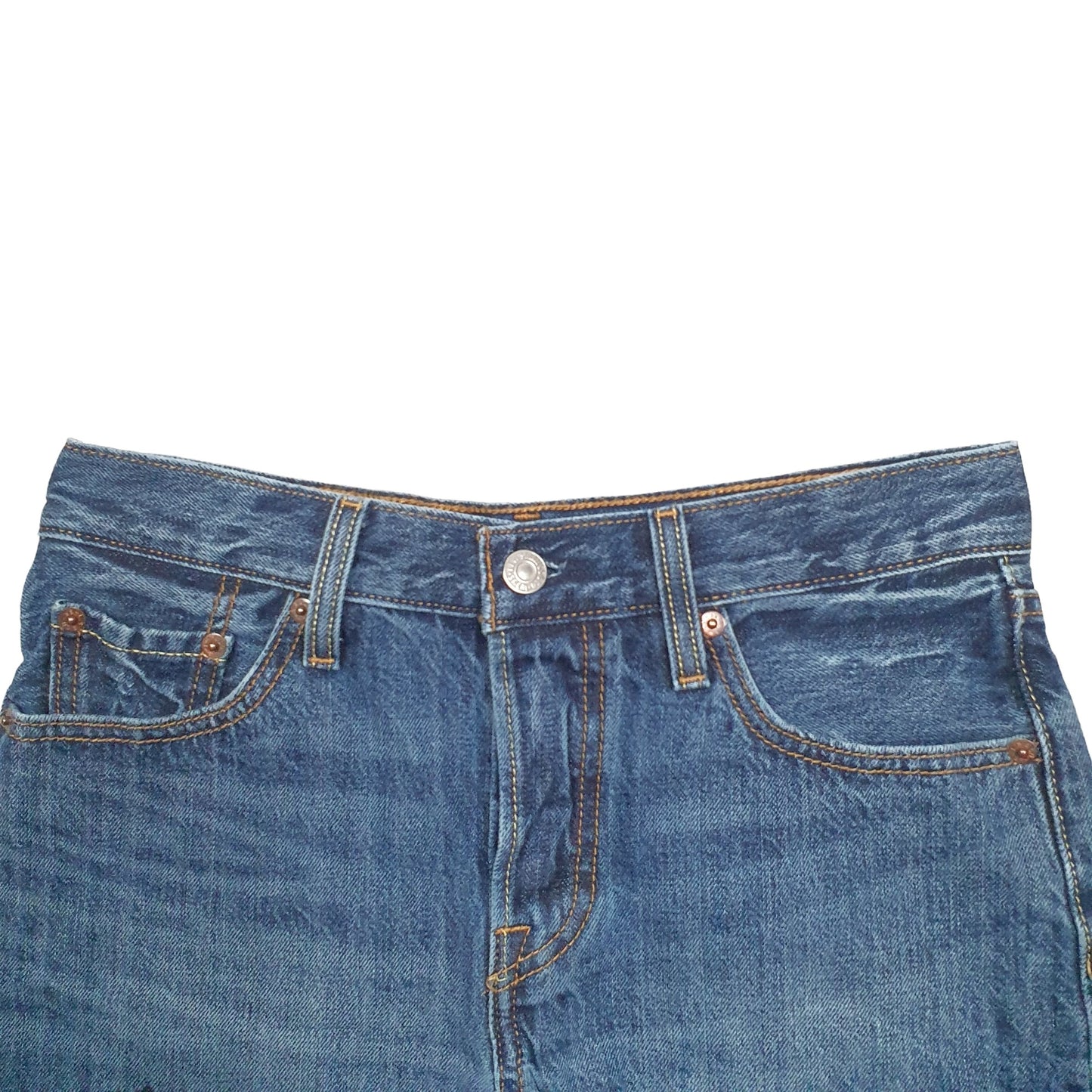 Womens Blue Levis 501 Denim Jorts Denim Shorts