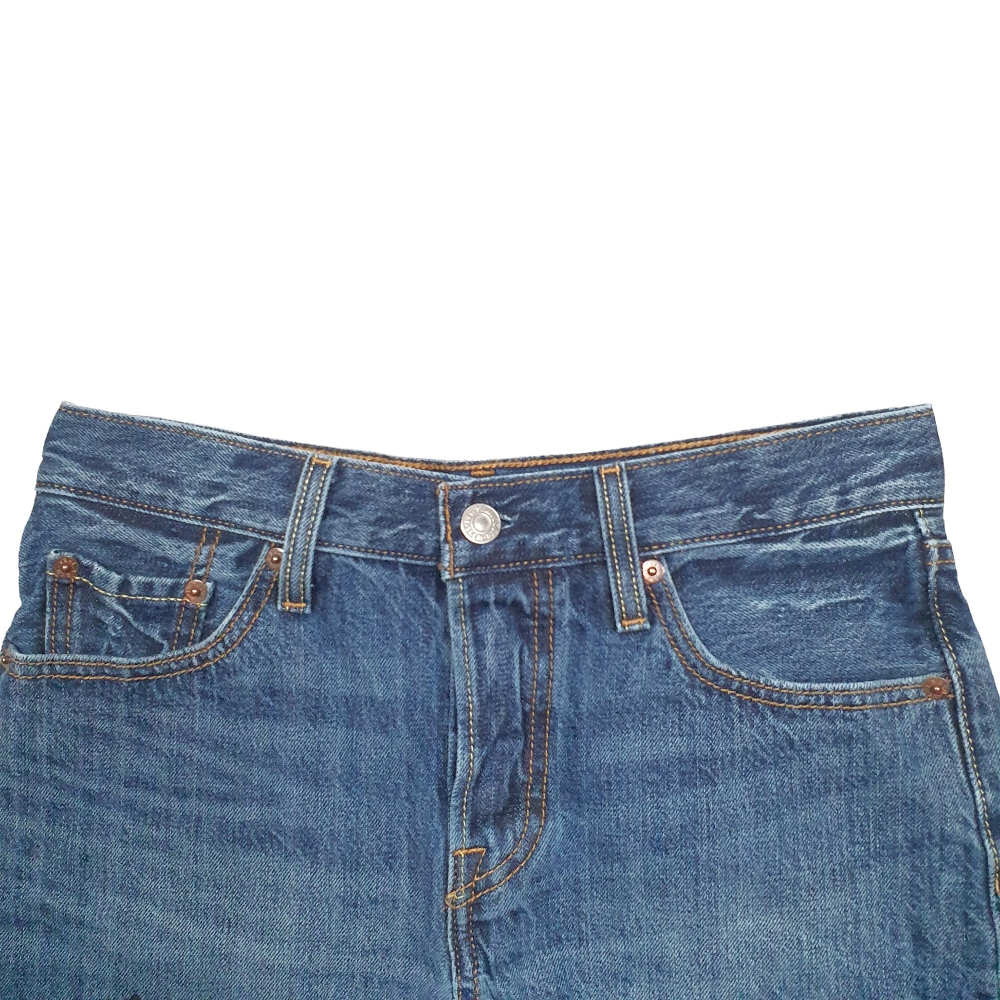 Womens Blue Levis 501 Denim Jorts Denim Shorts