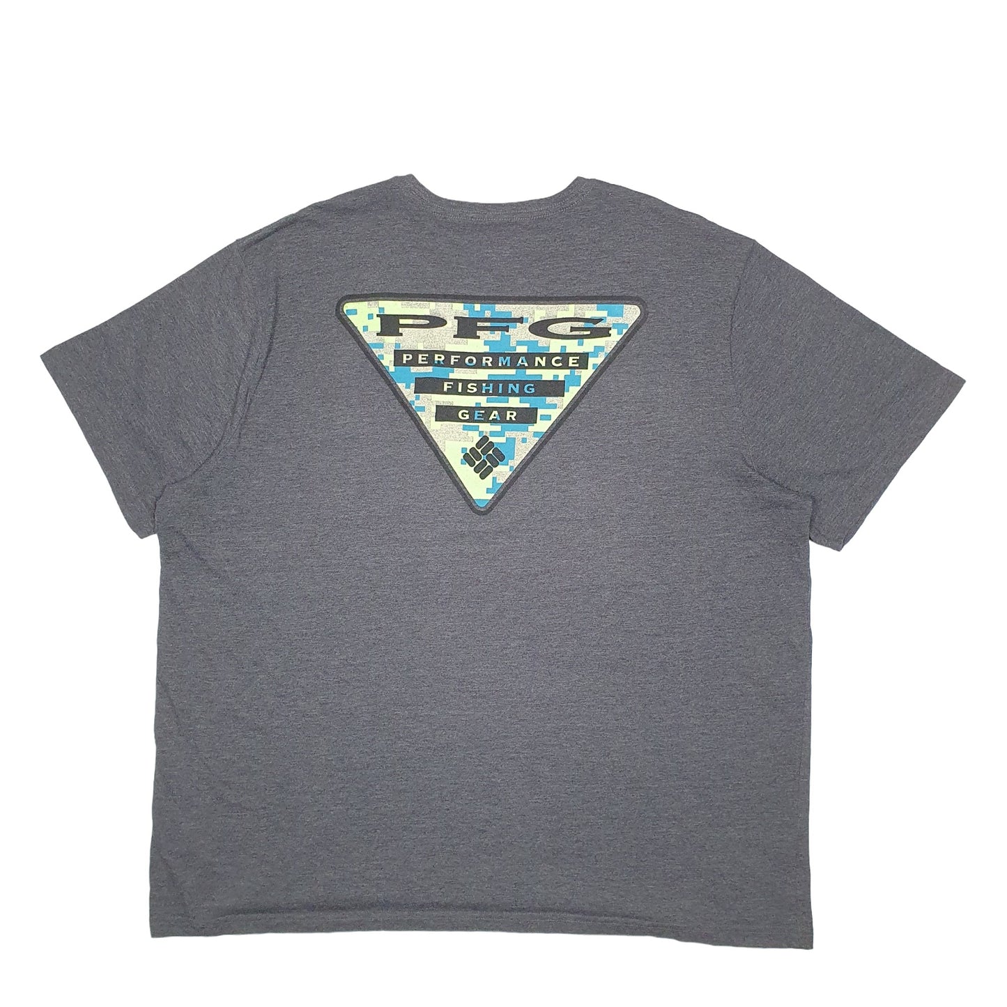 Mens Grey Columbia Sportswear PFG Fishing Short Sleeve T Shirt