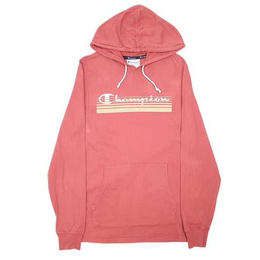 Womens Red Champion Lightweight Hoodie Jumper