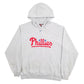 Mens Grey Nike Philadelphia Phillies Spellout Hoodie Jumper