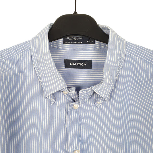 Mens Blue Nautica  Long Sleeve Shirt