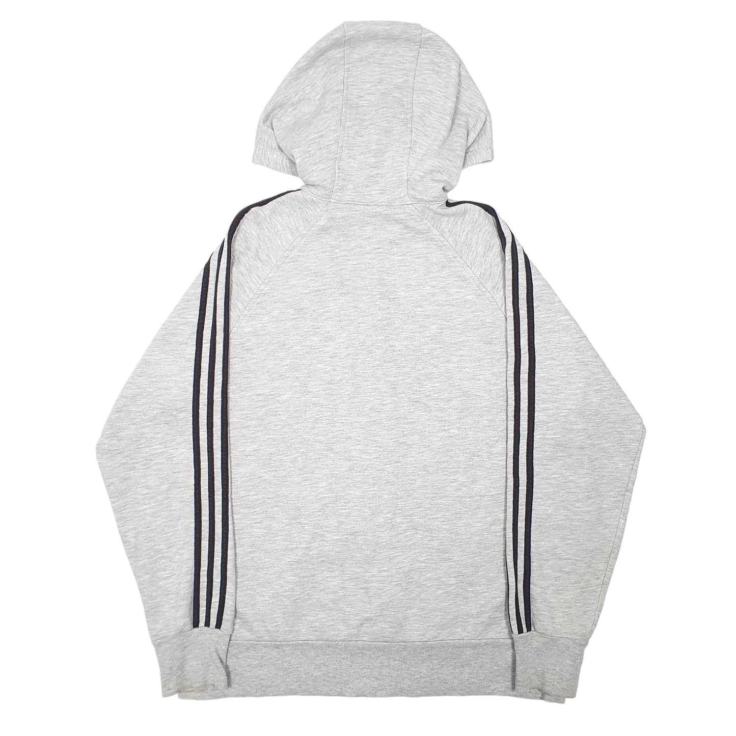 Mens Grey Adidas Hoodie Full Zip Jumper