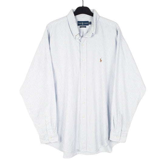 Mens White Ralph Lauren Oxford Long Sleeve Shirt