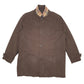 Mens Brown Burberry Long Line  Coat