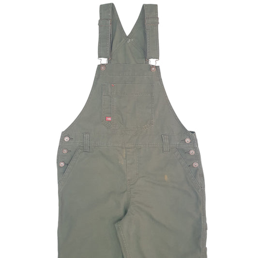 Mens Khaki Dickies Overalls Bib Cut Offs Dungaree Trousers