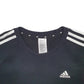Womens Black Adidas  Crewneck Jumper