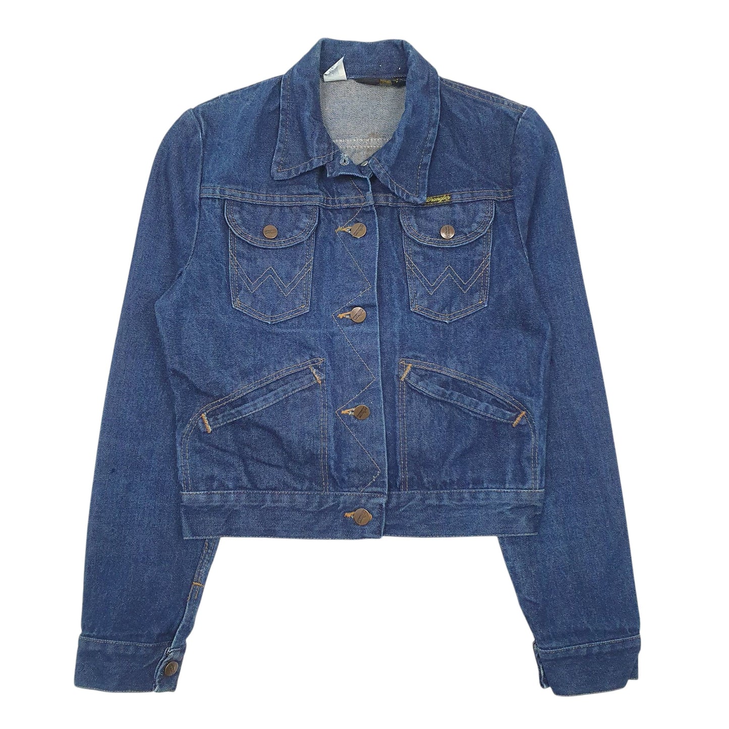 Womens Blue Wrangler Vintage 70s Made In USA  Coat