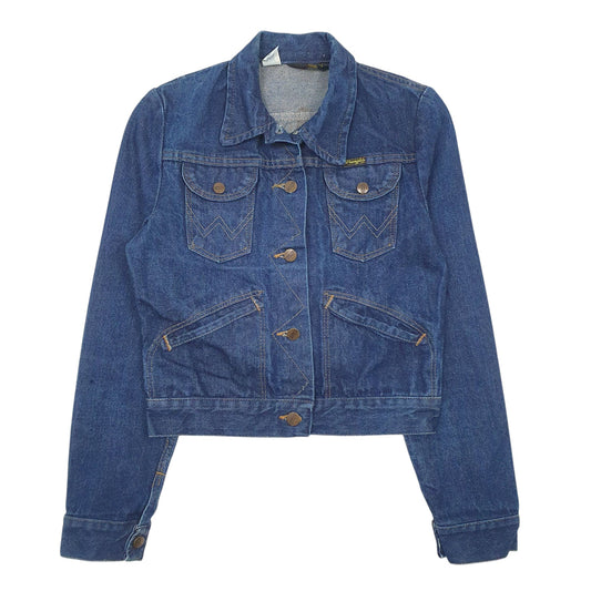 Womens Blue Wrangler Vintage 70s Made In USA  Coat
