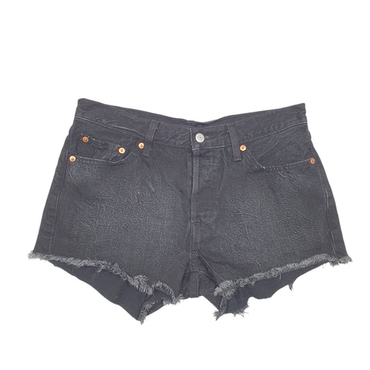 Womens Black Levis 501 Denim Jorts Hot Pants Denim Shorts