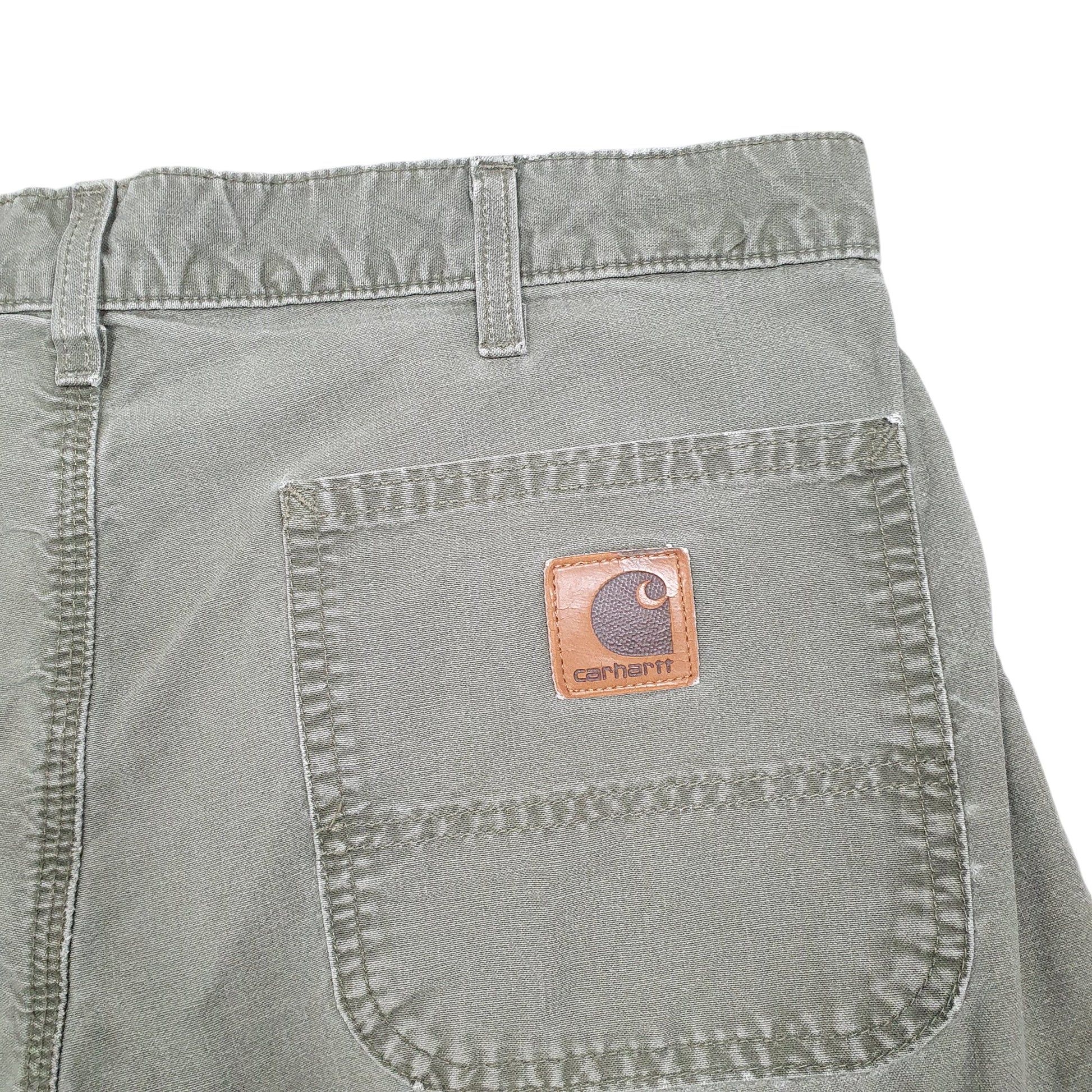 Mens Khaki Carhartt Workwear B1440 Carpenter Shorts