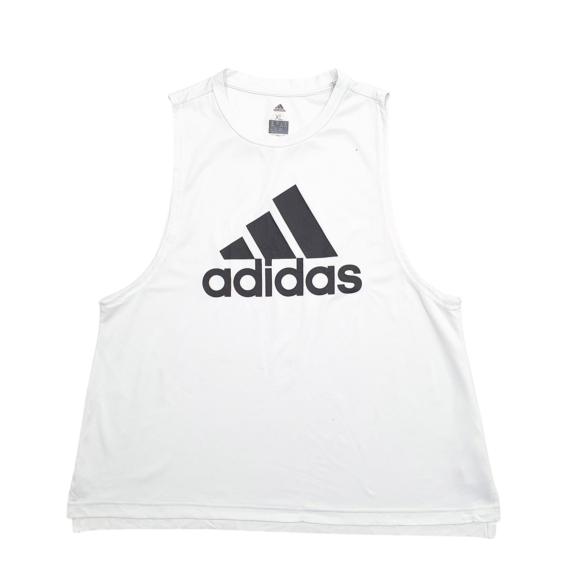 Womens White Adidas  Short Sleeve T Shirt
