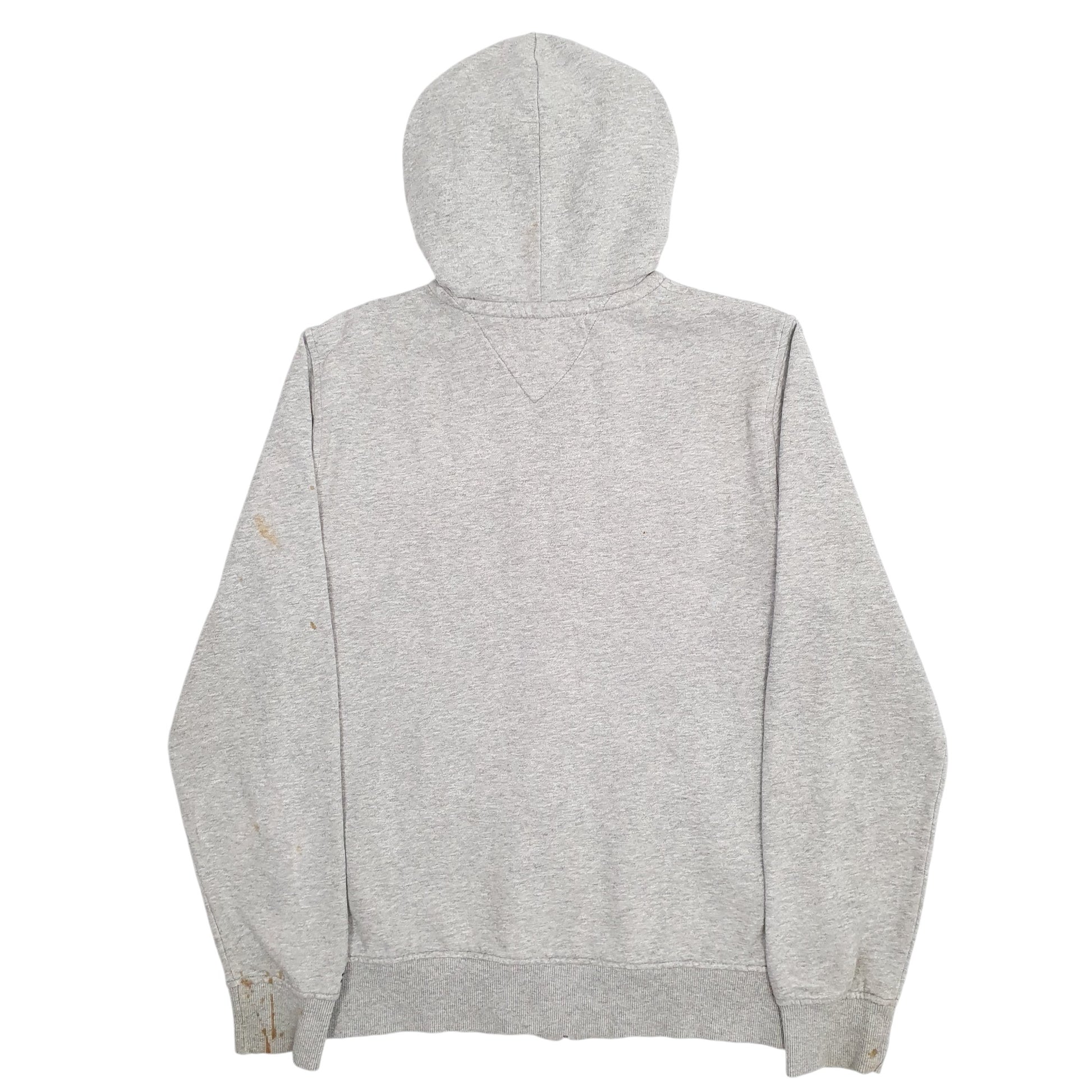 Mens Grey Tommy Hilfiger Spellout Full Zip Jumper