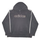 Mens Black Adidas Spellout Hoodie Jumper